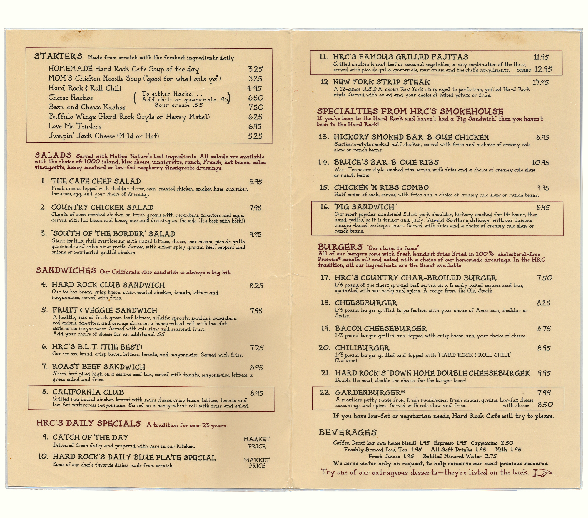 Nyc Hard Rock Cafe Menu Prices Nyc Hard Rock Cafe Menu Prices